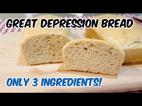 3 Ingredient Great Depression Bread Recipe!