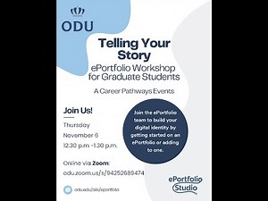 Telling Your Story using an ePortfolio