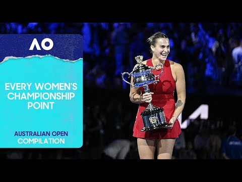 Every Women's Championship Point This Century | Australian Open