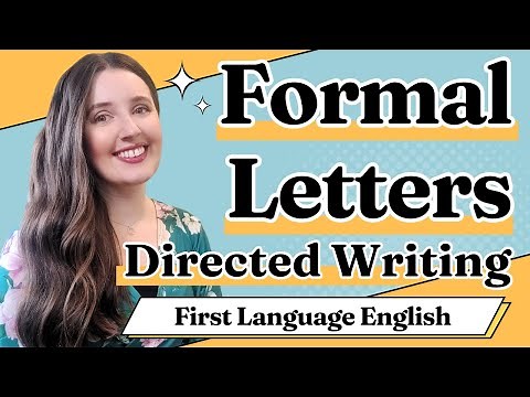 Formal Letter Writing for Directed Writing 🌟 For IGCSE First Language English Paper 2 0500/0990🌟