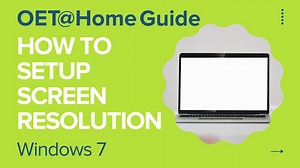 Screen Resolution windows 7