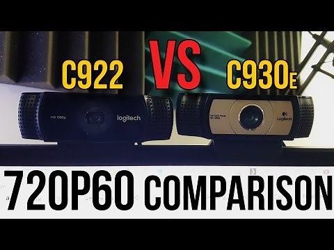 Logitech C930e vs. C922 Webcam Comparison (720p 60 FPS) // Do You NEED 60FPS??