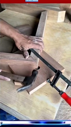 Simple Wood Corner Clamp Hack for Perfect Joints #shorts #carpentry #woodworking