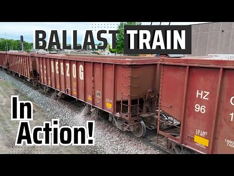 Ballast Train in Action! -Dumping Rock with Herzog GPS -