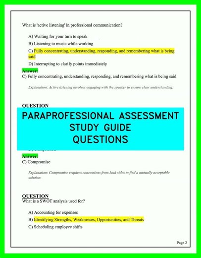 ParaPro Assessment 2026: Pass Your Paraprofessional Exam with These Study Guide Questions!
