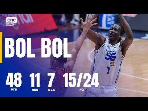 Bol Bol FLIRTS WITH TRIPLE DOUBLE for TNT | PBA SEASON 50 COMMISSIONER’S CUP | HIGHLIGHTS