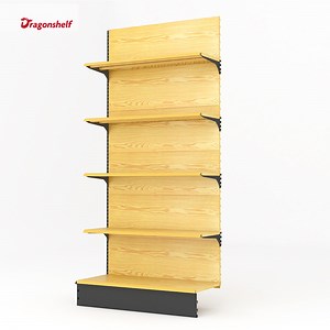 [Hot Item] Supermarket Light Weight Gondola Shelving Retail Wooden Shelf Bread Display Rack