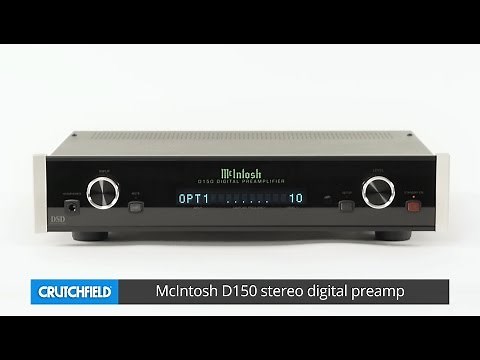 McIntosh D150 stereo digital preamp | Crutchfield video