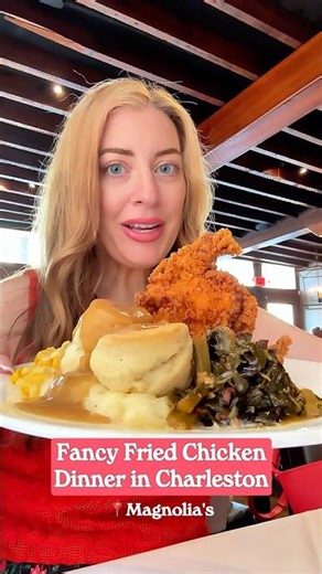 Fancy Fried Chicken Dinner in Charleston at Magnolia's