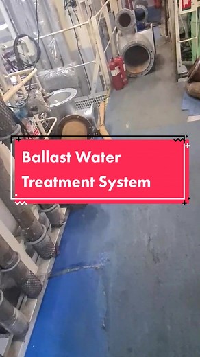 Ballast. Ballast Water Treatment System. You can see some of the installation in this video. #shiptok #captainmark #containership #merchantnavy #ballast #ballastwater #ballastwatertreatmentsystem #invasivespecies #ecosystems #containership #workatsea #ships #marineengineering
