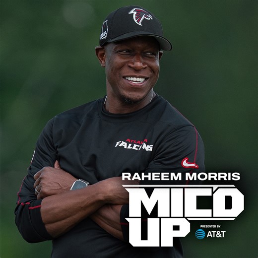 Hype us up, Coach Morris! 🎙️ | Atlanta Falcons
