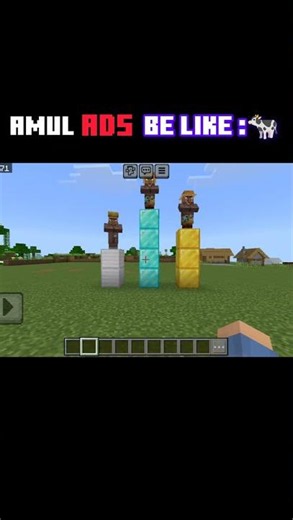 Amul AD but in Minecraft 😉 #minecraft #add #youtubeshorts #short #trending