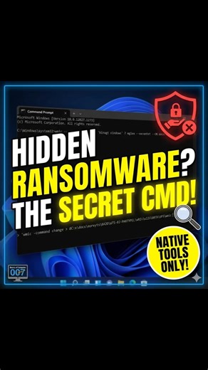 The SECRET Win11 Command to Find Hidden Ransomware 🕵️‍♂️