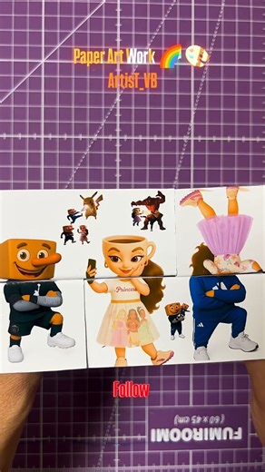 @Artistic_VB on Instagram: "❤️🌹 Paper Art Work 🌈🎨#art #artist #viral #instagram #trending"