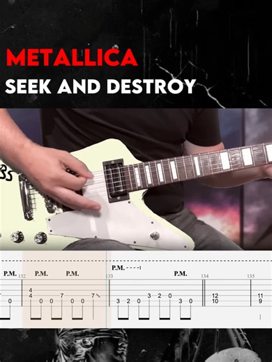 Kirk Hammett / Metallica - Seek And Destroy #guitar #guitartok #mrtabs #metallica #kirkhammett #learnguitar #seekanddestroy #tabs #guitartabs #solo Vídeo feito por: Mr. Tabs