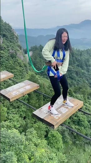 Instant regret came over me the moment I leaped down+:Asmr Bungee Jumping