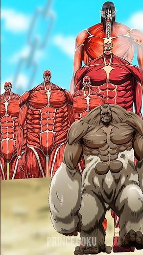 ALL Rumbling Colossal Titans 🥶 vs Eren, Bertholdt, Beast Titan & ALL Nine Titans ⚔️ |#aot#eren#fyp