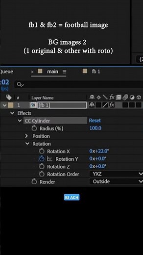After Effects | Rotate object around | How to. Tutorial Demo. Cc Cylinder and roto brush.