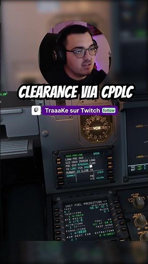 CPDLC CLEARANCE #vatsim #atc #msfs #flightsim