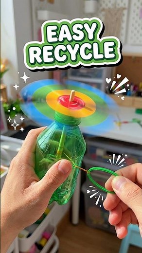 ♻️ DIY Spinning Wind Toy from Empty Bottle | No Batteries Needed | Recycled Craft Idea 🌬️