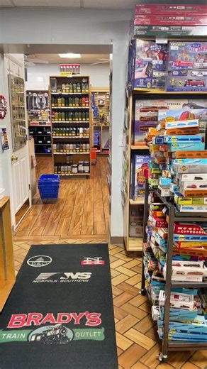 Set-up a whole layout in half an hour? Sign me up! 🚂 Shop Brady’s Train Outlet for deep discounts on #modeltrains ! This #hoscale layout features the Santa Fe 00501 Digital Commander DCC set by Bachmann Trains, some add on cars, and used HO scale buildings available in our store. Shop online www.bradystrains.com or visit us at 1046 S Main St, Greensburg PA USA! #modelrailway #modelrailroad #modelrailroading #bachmanntrains #hoscaletrains #hoscalelayout #dcctrain #bargain #bargainshopping #green