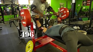 495x8, 485x9 raw bench, 605x2 double with band