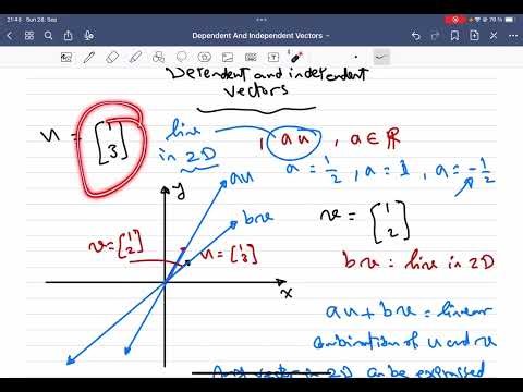 Dependent and independent Vectors | Linear Algebra (الجبر الخطي)