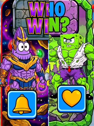 Hulk and SpongeBob vs Thanos: A Hilarious Animation