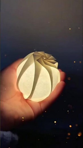 How to make a beautiful lamp from a piece of paper