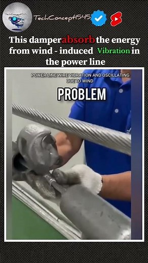 power line damper #engineering #physics #demonstration #fact #short