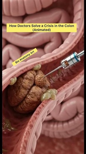 How Doctors Solve a Crisis in the Colon (Animated)| Bio Anatomy Art | Gut Health
