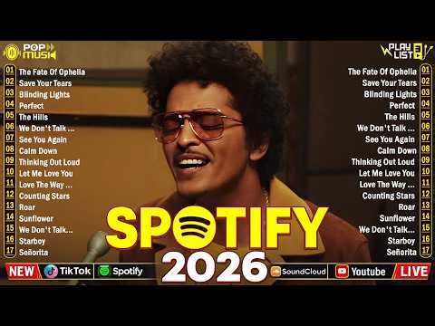 Dua Lipa, Rose, Ed Sheeran, Maroon 5, Rihanna, Bruno Mars, Adele, The Weeknd 🍁 Top 100 songs 2026