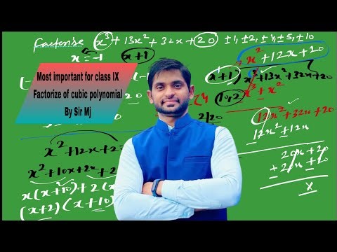 Factorize of cubic polynomial class IX maths