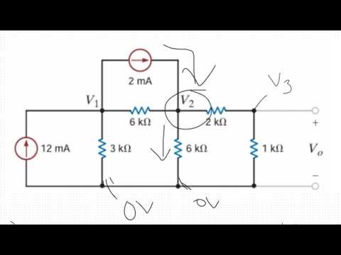 Nodal Analysis (Node-Voltage) Tutorial: 6 Step Method + Examples
