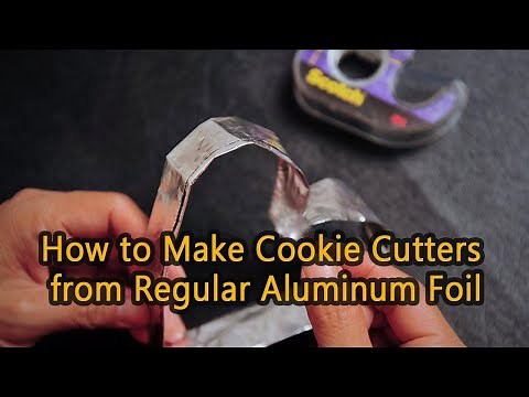 How to Make Cookie Cutters from Regular Aluminum Foil