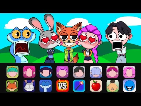 ZOOTOPIA 2 Sprunki Mod / Nick and Judy VS Rumi and Jinu Kpop Demon Hunters VS HAMOOD