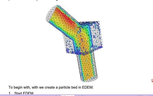 【CFD-DEM】基于DDPM接口Fluent和EDEM耦合案例传热颗粒水流动