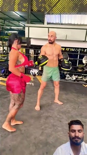 kungFu women vs Thai men boxing champions 😱Ultimate six pack abs routine exercise #shorts #mma #thai