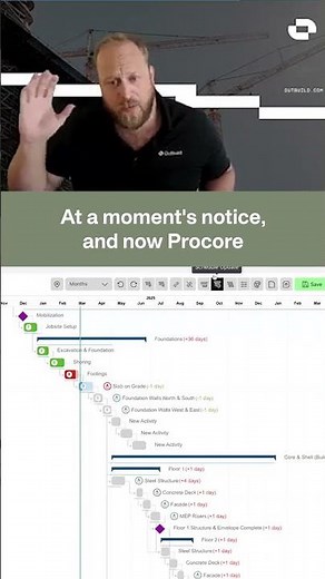 One-Click Schedule Sync with Procore 🤯 #construction #integration #procore #constructionsoftware
