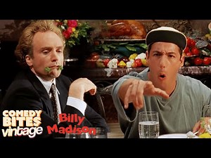 "Sorry Daddy" Billy Madison Talks Gibberish at Dinner Scene | Comedy Bites Vintage