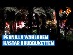 Hon fångade Pernilla Wahlgrens brudbukett på storslagna festen
