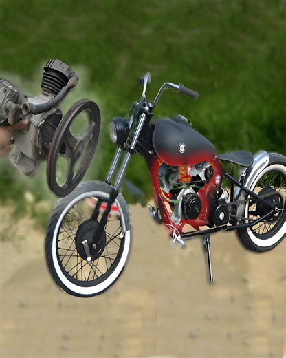 73K views · 176 reactions | Turning Compressor As A Motorcycle Engine | DIY & Crafts | Facebook