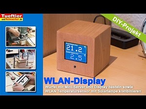 Color display with with WLAN temperature sensor (German ESP8266 / ESP12E project)