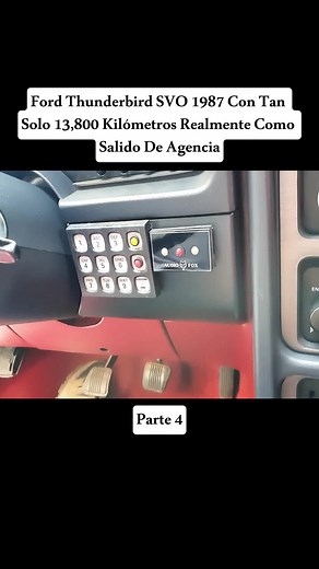 Ford Thunderbird SVO 1987: características y qué lo hace especial