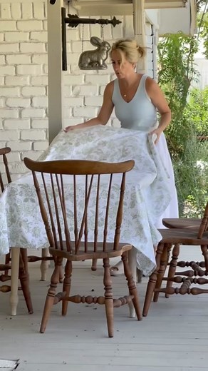 Have you ever thought about using a shower curtain for a tablecloth? #foryou #foryoupage #tablecloth ##tableclothidea##TableDecor#table #s#summertables#summertableclothi#ideat#tableea #ta#tabledecora#tabledecorationr#prettytablea#partytable