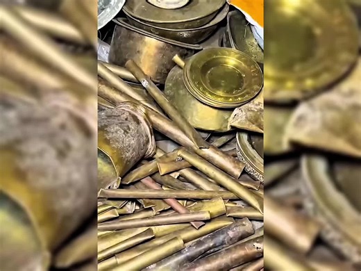 Old Brass Recycling Into Gold Wires #brass #recycle #24kgold #scrap #creatorsearchinsights