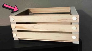 DIY Dollar Tree All Wood Milk Crate Tutorial