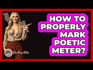 How to Properly Mark Poetic Meter?