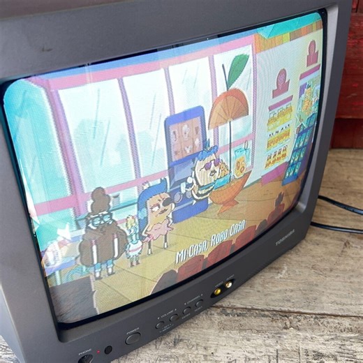Vintage Toshiba 13-inch CRT Color TV Model 13A23 Tested & Working - Etsy