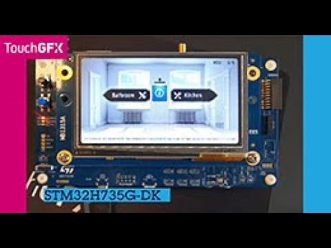 STMicroelectronics TouchGFX Demo on STM32H735G DK